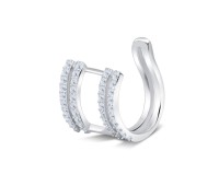 Beautiful Shining Crystal Ear Cuff EC-1177